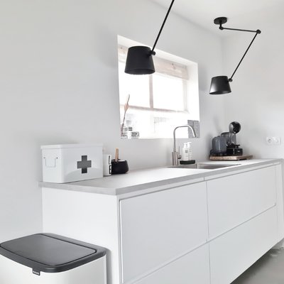 Arena Ploeg versnelling Zwarte scharnier hanglampen voor in de keuken | Rietveld Licht