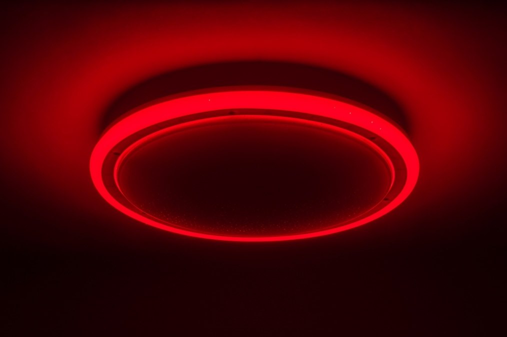 eten Zin alias Plafondlamp 10894: Modern, Kunststof, Wit, RGB Multicolor
