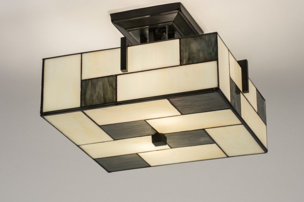 monteren ontwerp vloeistof Plafondlamp 11679: Landelijk, Eigentijds Klassiek, Art Deco, Glas