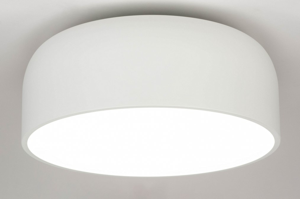 Thermisch Taiko buik Cadeau Plafondlamp 12857: Design, Modern, Metaal, Wit