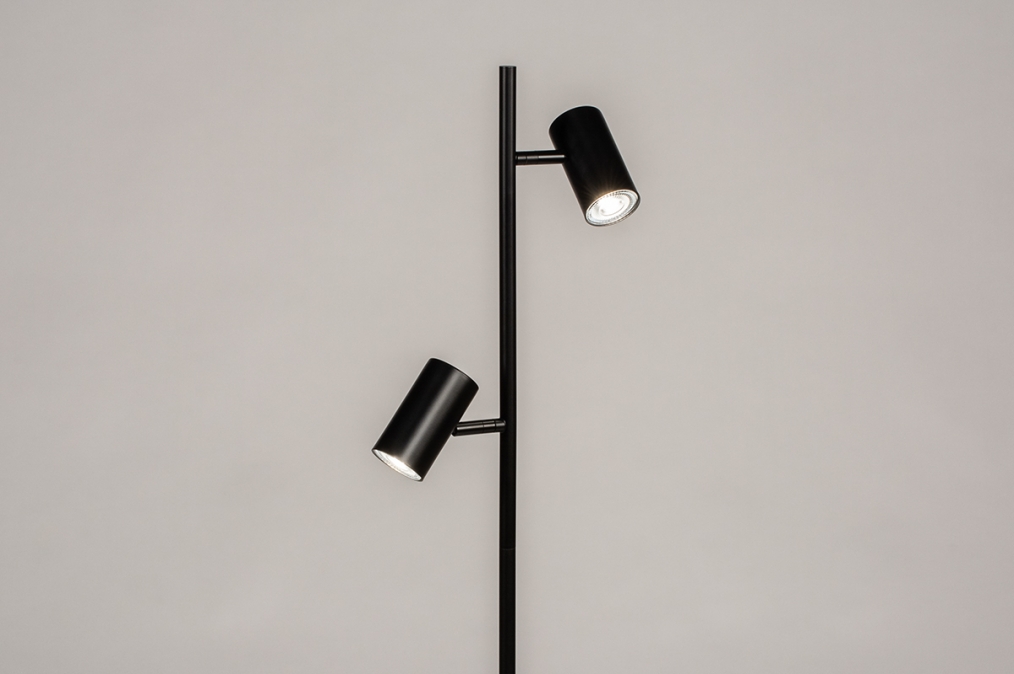 uitrusting Decoderen Praten Staande Lamp 14164: Modern, Retro, Metaal, Zwart