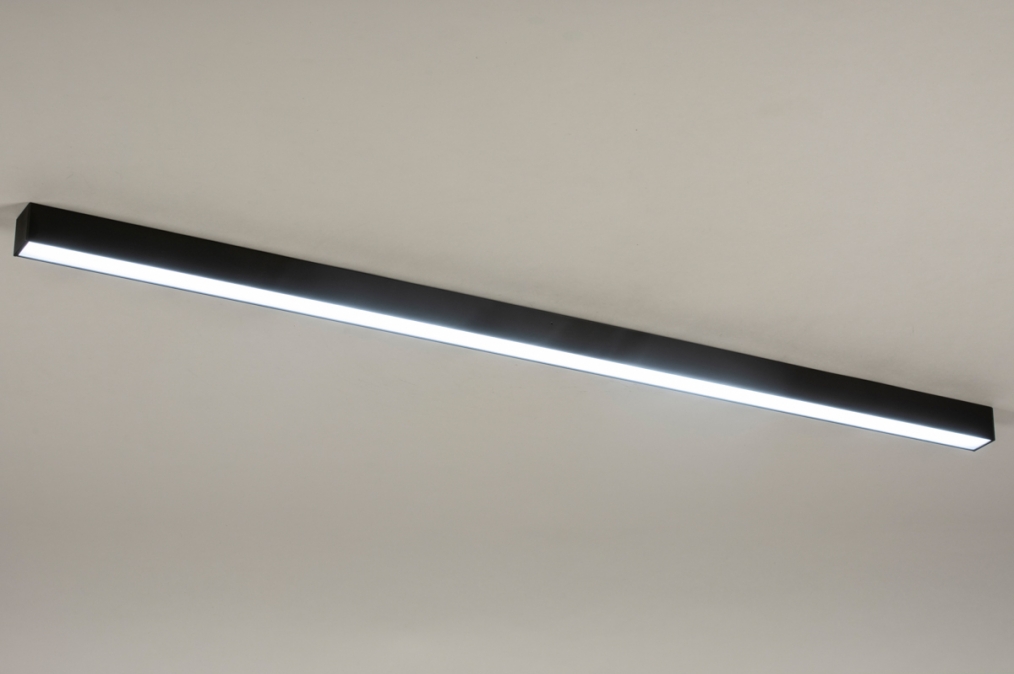 Plafondlamp 15166: Modern, Metaal, Antraciet