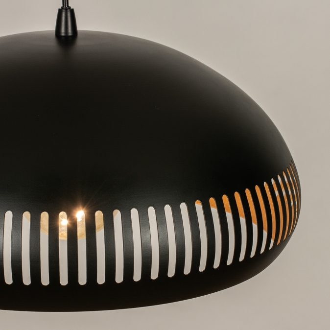 Hanglamp Modern Retro Metaal Zwart