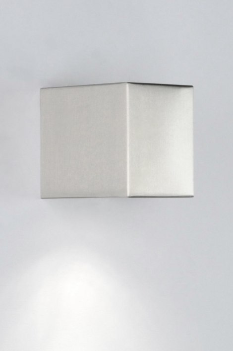 Rijke man Scheiding kleuring Buitenlamp 30829: Modern, Staal Rvs, Aluminium, Staalgrijs