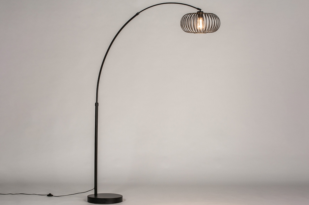 Geven een keer zeewier Staande Lamp 30956: Industrieel, Modern, Retro, Metaal