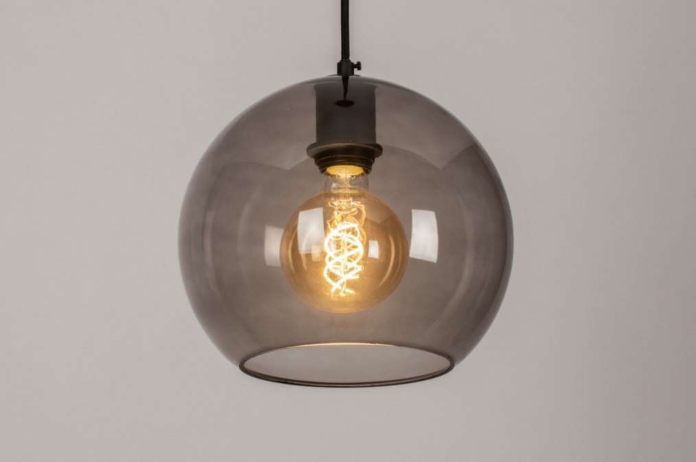 Bedrijf naaien Antipoison Hanglamp 73539: Modern, Retro, Art Deco, Glas