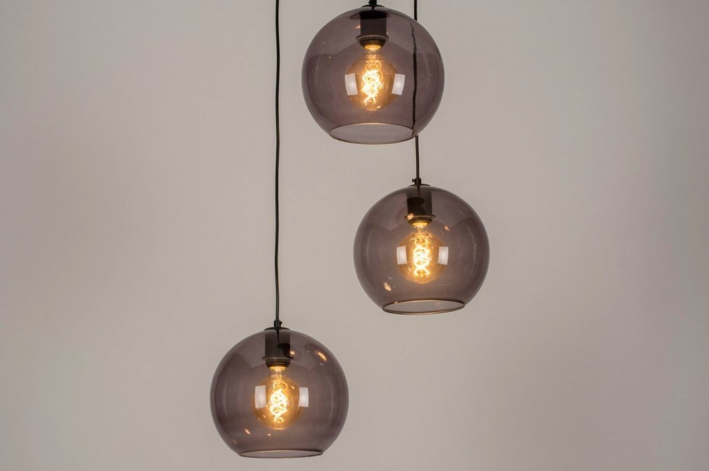 Hanglamp Modern, Retro, Glas, Metaal
