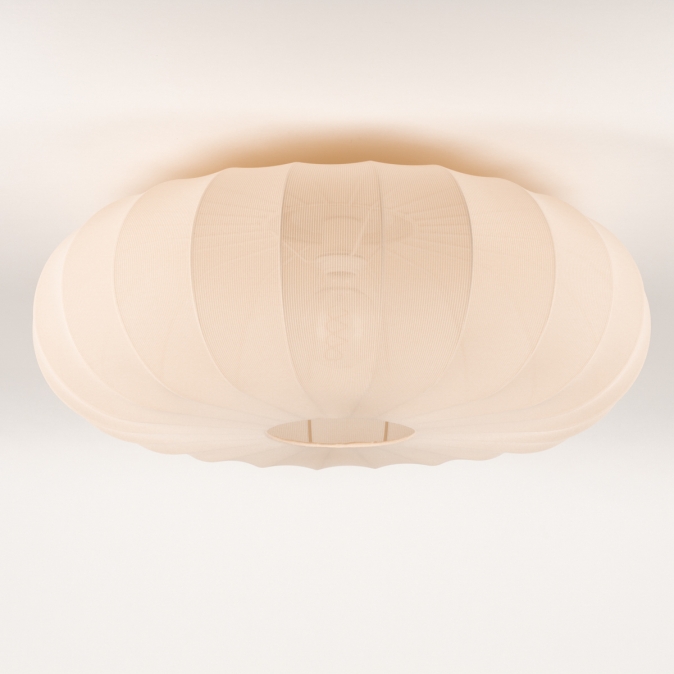 Plafondlamp 74917 Modern Stof Metaal Beige