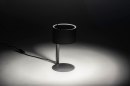 Foto 12897-10: Moderne, schwarze Tischlampe, geeignet für LED.