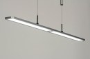 Foto 13103-4: Moderne led hanglamp voorzien van vele verlichtingsmogelijkheden welke instelbaar zijn zonder aanraking.