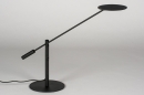 Foto 13892-6: Moderne, dimbare led bureaulamp , leeslamp, tafellamp in mat zwarte kleur.