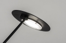 Foto 13892-8: Moderne, dimbare led bureaulamp , leeslamp, tafellamp in mat zwarte kleur.