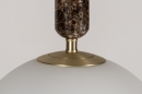 Foto 13995-5: Design hanglamp Globen Lighting in Art Deco stijl met massief marmer