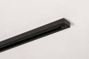 Foto 14341-2: Verlengstuk voor spanningsrail in mat zwarte kleur van 1.43m.