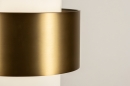 Foto 15143-8 detailfoto: Enkele hanglamp van wit opaalglas met messing ring
