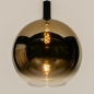 Foto 15251-3: Bollamp van licht spiegelend glas in het goud