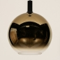 Foto 15251-6: Bollamp van licht spiegelend glas in het goud