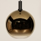 Foto 15251-8: Bollamp van licht spiegelend glas in het goud