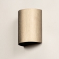 Foto 15277-11: Bruine wandlamp van metaal met GU10 fitting, chique koffiekleur