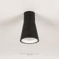 Foto 15330-1 maatindicatie: Zwarte plafondlamp voor buiten met geïntegreerde led verlichting