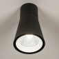 Foto 15330-3 onderaanzicht: Zwarte plafondlamp voor buiten met geïntegreerde led verlichting