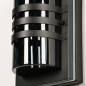Foto 15333-7 detailfoto: Zwarte wandlamp E27 voor buiten van metaal en plexiglas