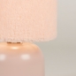Foto 15344-7: Teddy tafellamp in baby roze met kap van teddy stof