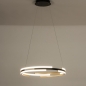 Foto 15363-4 vooraanzicht: Bijzondere led hanglamp in messing/goud met afstandsbediening 