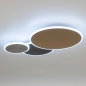 Foto 15364-4 onderaanzicht: Mooie smart plafondlamp in goud/messing en aluminium 