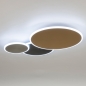 Foto 15364-5 onderaanzicht: Mooie smart plafondlamp in goud/messing en aluminium 