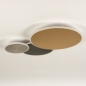Foto 15364-8 onderaanzicht: Mooie smart plafondlamp in goud/messing en aluminium 