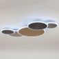 Foto 15365-4 onderaanzicht: Mooie smart plafondlamp in goud/messing en aluminium 