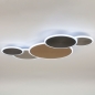 Foto 15365-5 onderaanzicht: Mooie smart plafondlamp in goud/messing en aluminium 