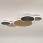 Foto 15365-6 onderaanzicht: Mooie smart plafondlamp in goud/messing en aluminium 