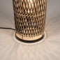Foto 15401-8 detailfoto: Leuke tafellamp van bamboe in naturel met zwart 