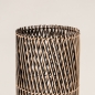 Foto 15403-5 detailfoto: Vloerlamp van bamboe in naturel met zwart 