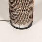Foto 15403-8 detailfoto: Vloerlamp van bamboe in naturel met zwart 