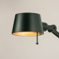Foto 15436-7 detailfoto: Verstelbare wandlamp in het groen met snoer en stekker