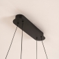 Foto 15456-11 detailfoto: Moderne led hanglamp ovaal in zwart met goud