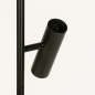 Foto 15500-4 detailfoto: Zwarte staande schemerlamp met GU10 leeslamp zonder kap 