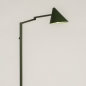 Foto 15520-4 zijaanzicht: Groene vloerlamp van metaal met knikarm in Scandinavische stijl