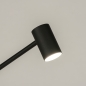 Foto 15597-9: Wiederaufladbare LED-Stehleuchte in Schwarz mit Gelenkarm und USB-Kabel 