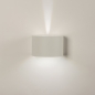 Foto 15609-18 vooraanzicht: Oplaadbare wandlamp in het wit voor buiten met sensor