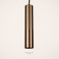 Foto 15636-1 maatindicatie: Koker hanglamp mini GU10 brons voor spanningsrail 
