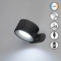 Foto 15641-1 usp: Oplaadbare led wandlamp in zwart dimbaar 