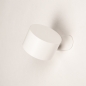 Foto 15642-3 schuinaanzicht: Oplaadbare led wandlamp in wit dimbaar 