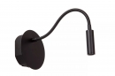 Foto 15667-1: Oplaadbare bedlamp met flexibele arm in het zwart met usb-kabel