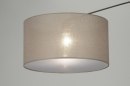 Foto 30316-11 detailfoto: Verstelbare hanglamp met knikarm en lampenkap in taupe kleur