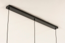 Foto 31008-14: Retro-Pendelleuchte mit drei Rauchglas-Lampenschirmen, geeignet für austauschbare LED.