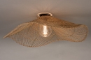 Foto 31021-3: Grote plafondlamp van riet met een doorsnede van maar liefst 85 cm